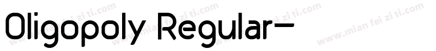 Oligopoly Regular字体转换